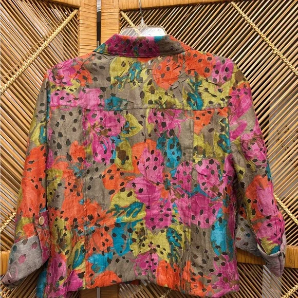 Ruby Rd. Multicolor Abstract Print Jacket - Picture 3 of 3